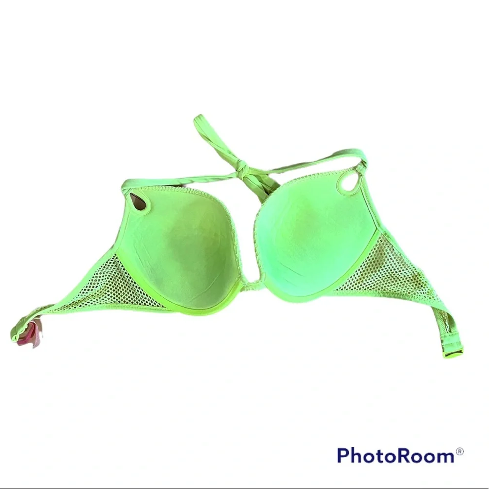 Victoria's Secret Rare Discontinued Padded Swim Bra Top 36D